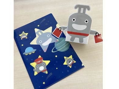 のるるん貯金箱つきクリアファイル