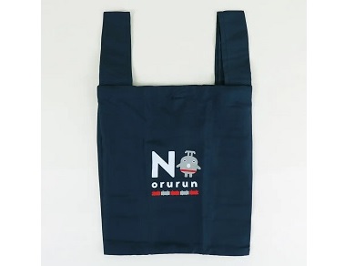 のるるん巾着エコバッグ(スクエア)　