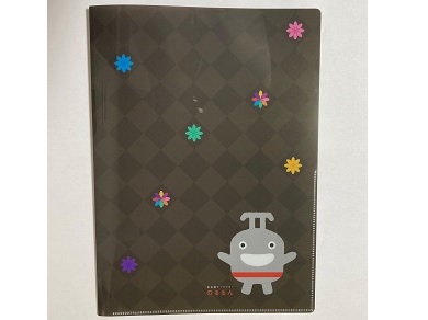 のるるん見開きクリアファイル（ブラック）