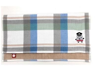 ノッテちゃんチェック柄今治ハンドタオル