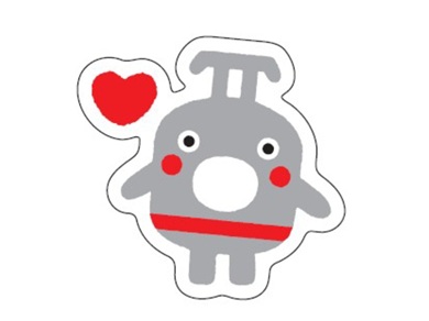 のるるんステッカー（ハート）