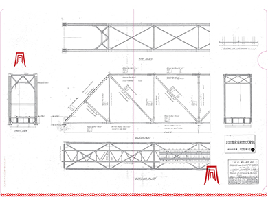 別所線　赤い橋クリアファイル2枚セット