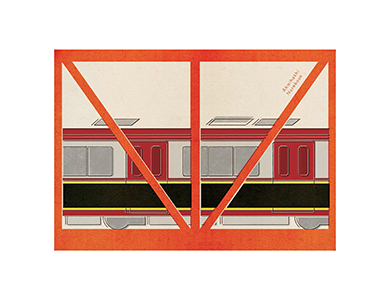 別所線　赤い橋ノートブック　5種セット